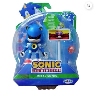 Sonic the Hedgehog Metal Sonic 4" Figure & Accessory 35th Anniversary.